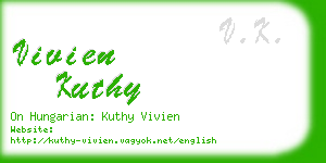 vivien kuthy business card